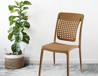 Ergonomic Plastic Chair for Back Support
