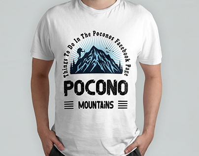 pocono mountains T-shirt design