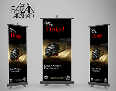 Standee Design | Anti-Narcotics | Pakistan