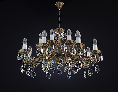 Artglass 3d chandelier