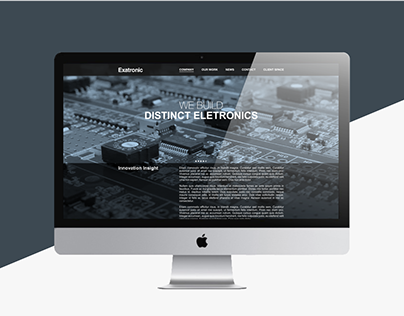 Exatronic website redesign proposal