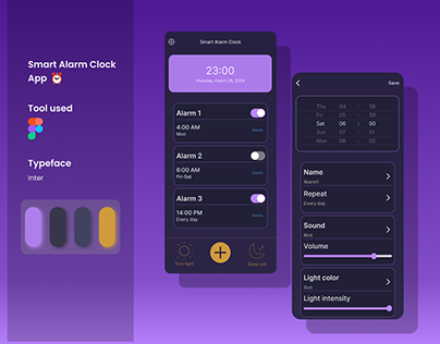 Mobile App: Smart alarm clock