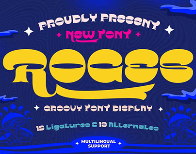 ROGES | Groovy Retro Font