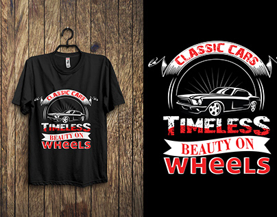 Classic car timeless beauty on wheel T shirt