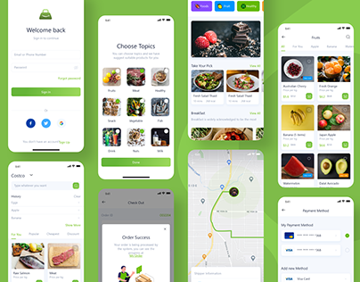 Groceries Delivery App UI
