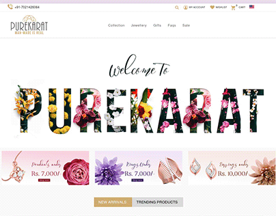 UI Design | E-commerce Jewelry Website