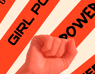 Cartaz ativista Girl Power