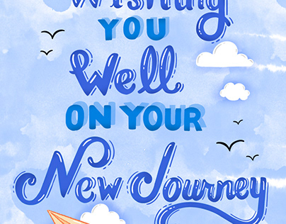 Wishing You Well on Your New Journey Greeting Card