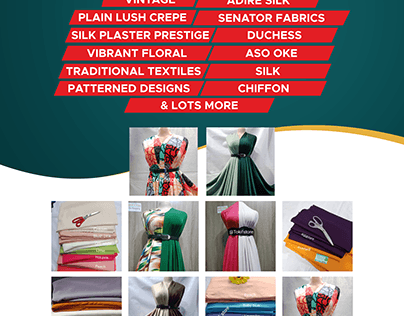 Banner and Handbill Designs for Cloth Sales Store