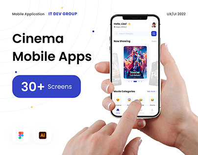 Mobile App, Movie App UI/UX Design