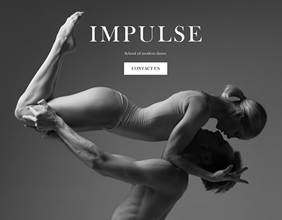 Dance School - main page concept