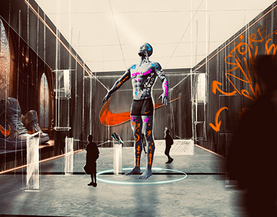 NIKE concept art for larger than life museum