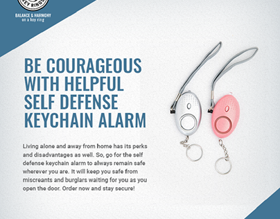 Be Courageous with Helpful Self Defense Keychain Alarm
