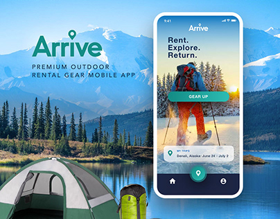 Arrive - Premium Outdoor Rental Gear Mobile App