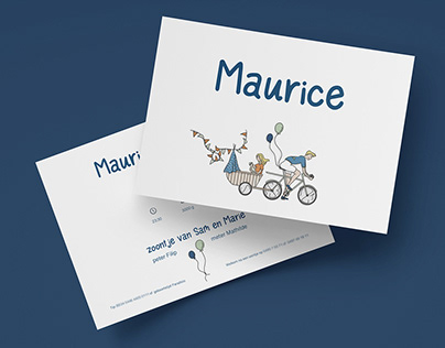 Birth card Maurice