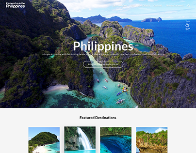 Philippines Tourism Website (Personal Project)
