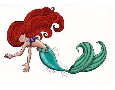 Ariel Digital Illustration