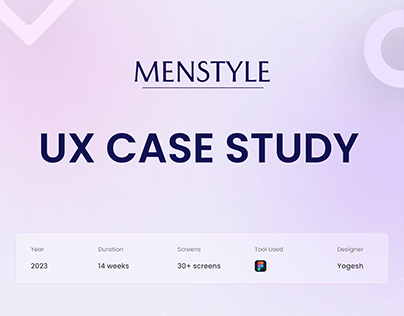 Menstyle: Mens Fashion UX Case Study