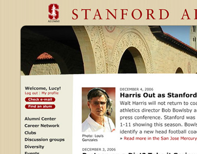 Stanford Alumni Association Website