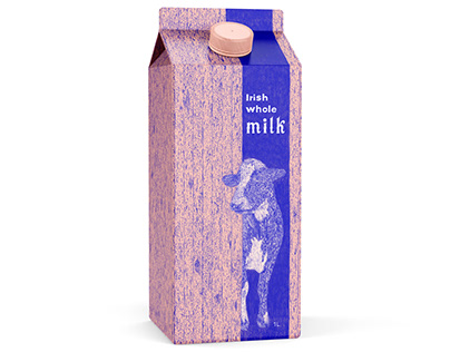 Irish Whole Milk Packaging Design