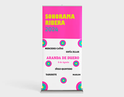 Diseños tipográficos festival Sonorama Ribera 2024