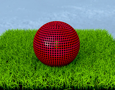 GREEN FLOOR & RED BALL