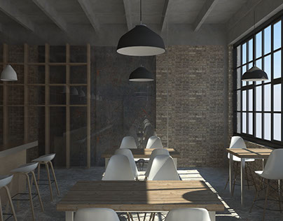 Industrial building transformed into Coffee Bar