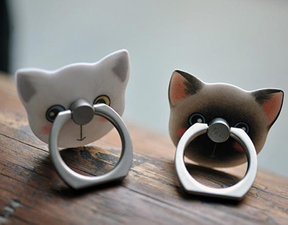 Buy Fresh Style Cute Cartoon Cat Finger Ring Metal 360