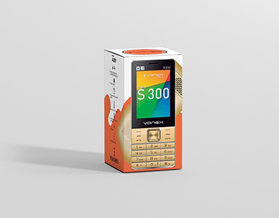 Mobile Box Design for Vonex Mobile Phone Brand