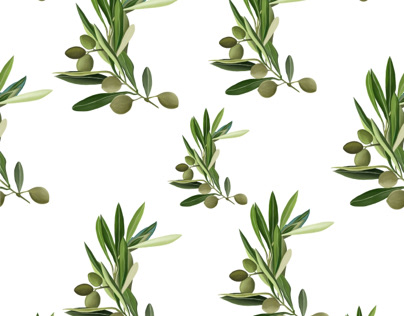 Olives leaf pattern
