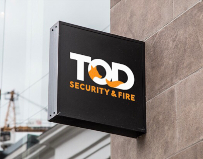 TOD Security & Fire logo Design