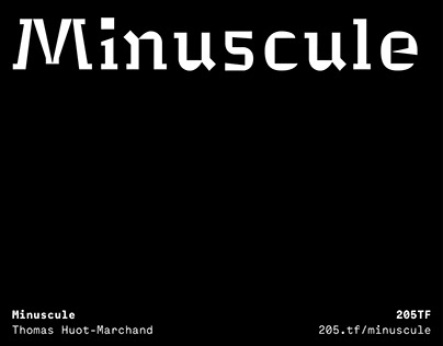 Minuscule by Thomas Huot-Marchand