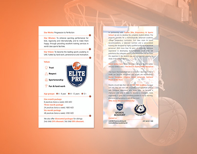 Flyer Design for Elite Pro Basketball Team
