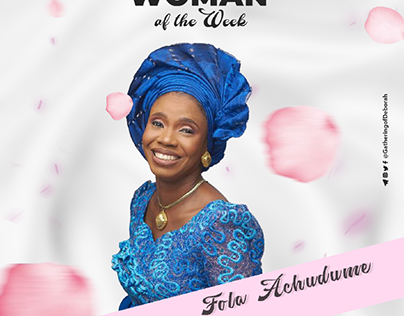 Woman of the week flyer