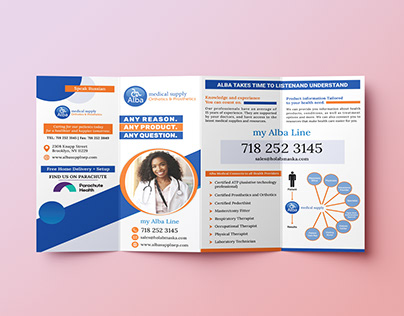 Medical Supply Four-Fold Brochure