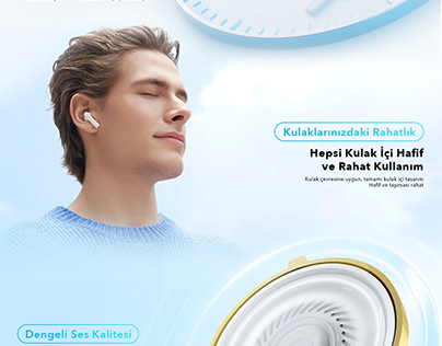 HONOR CHOICE Earbuds X5 Landing Page Design