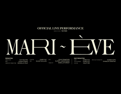 Wordmark - Mari-Eve Live Performances
