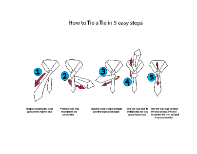 How to tie a tie step by step