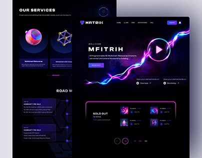 Project thumbnail - Metaverse 3D Multichain Landing Page Redesign