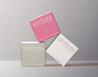 gerbera | Фирменный стиль для бренда свечей
