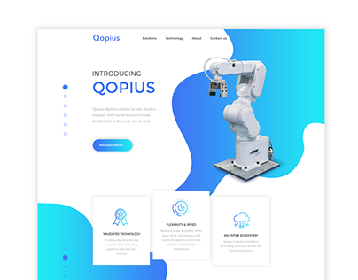 Qopius website redesign