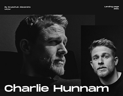 Landing page for Charlie Hunnam