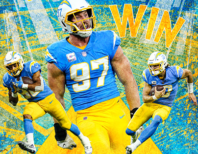 Chargers Win Poster