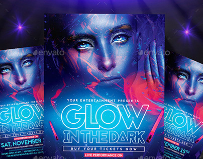  Glow in the Dark | Flyer + Instagram Promo