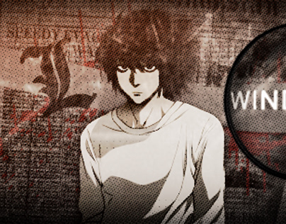 deathnote, L, gfx, ryuk, light yagami