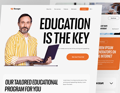 Escape-Education Website Homepage
