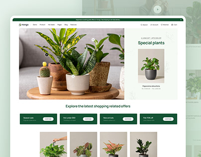 Hongo Shopify Theme - Garden Plants Store