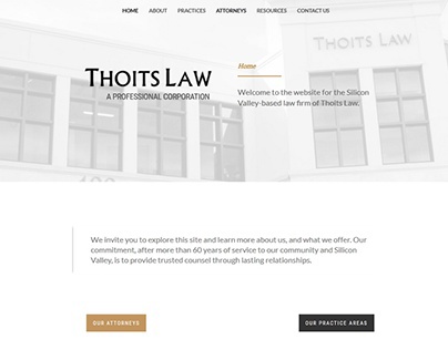 Web Design for a Silicon Valley Law Firm