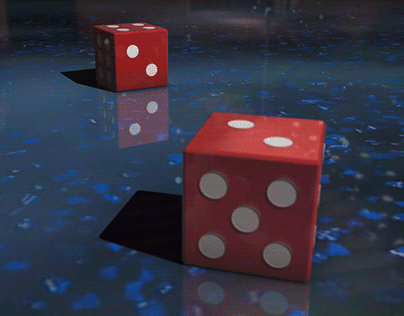 3D animation dice