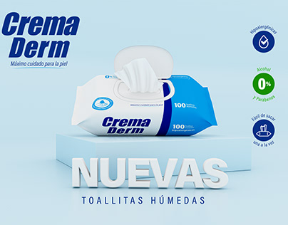 Crema Derm Nuevas Toallitas Húmedas Flowpack